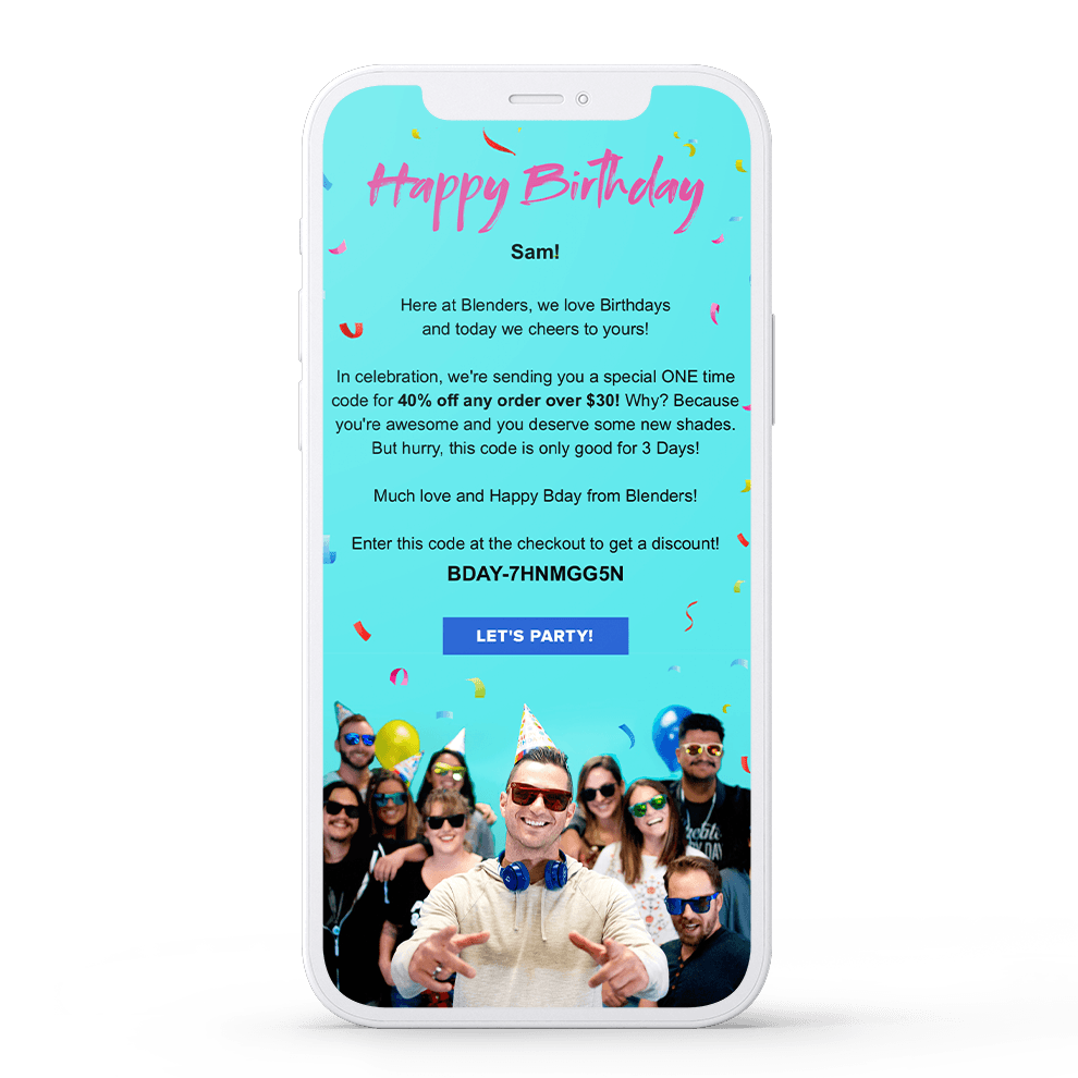 Increase your birthday email campaign conversion rate by sending a follow-up email!